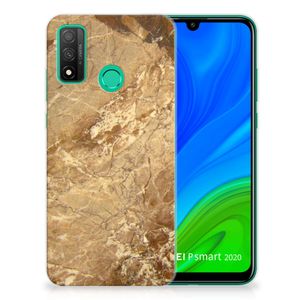 Huawei P Smart 2020 TPU Siliconen Hoesje Marmer Creme