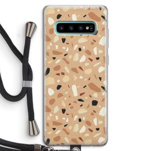 Terrazzo N°17: Samsung Galaxy S10 Plus Transparant Hoesje met koord