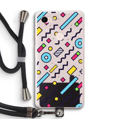 8-bit N°8: Pixel 3 XL Transparant Hoesje met koord