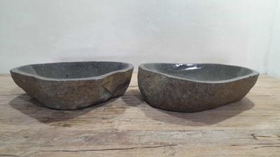 Waschbecken Flussstein Satz RL250333AB, 55x39x15 cm