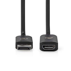 DisplayPort-Adapter | DisplayPort Male | HDMI© Output | 8K@30Hz | Vernikkeld | Recht | 0.20 m | Ro