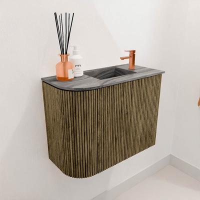 Toiletmeubel Mondiaz Joya Dlux | 51.6 cm | Meubelkleur Dusk | Faye wastafel Sombra Wasbak Rechts | 1 kraangat
