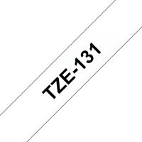 Brother TZe-131 Labeltape Kunststof Tapekleur: Transparant Tekstkleur: Zwart 12 mm 8 m