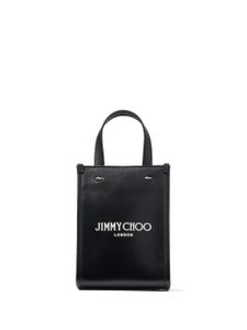 Jimmy Choo mini sac cabas Varenne à logo imprimé - Noir