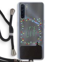 It's Lit: Oppo A91 Transparant Hoesje met koord