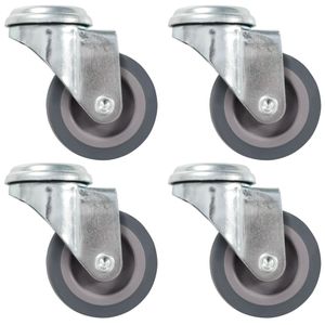 VidaXL Zwenkwielen met boutgaten 4 st 50 mm