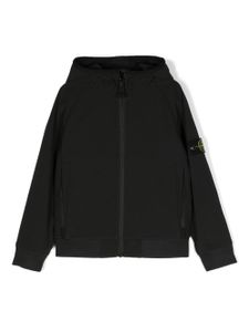 Stone Island Junior veste à badge Compass - Noir