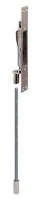 Lips 5172 Kantschuif | voor metalen deuren | voorplaat RVS rechthoekig | stang lengte 218mm | sluitplaat SPT 5160 R | DR 1+2+3+4 | 25 x 200 mm -
