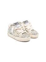 Golden Goose Kids baskets Superstar à détails de paillettes - Argent