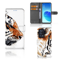 Hoesje OPPO Reno 6 Pro Plus 5G Watercolor Tiger - thumbnail