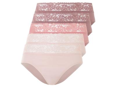 esmara 5 dames hipsters (Donkerroze/roze, XS (32/34))