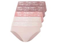 esmara 5 dames hipsters (Donkerroze/roze, XS (32/34))