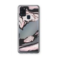 Roze stroom: Samsung Galaxy A21s Transparant Hoesje