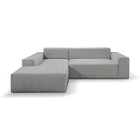 Haluta - Hoek-slaapbank Levi - 266x151x70 - Links - Lichtgrijs