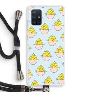 Citroenen: Samsung Galaxy A71 Transparant Hoesje met koord