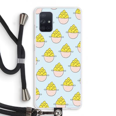 Citroenen: Samsung Galaxy A71 Transparant Hoesje met koord