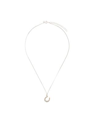 True Rocks mini horseshoe pendant necklace - Métallisé