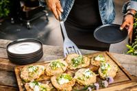 Spatel met sleuf - GESMEED - CHURRASCO - Roestvrij staal S - 38,5 x 13,5 x 5 cm