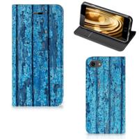 iPhone 7 | 8 | SE (2020) | SE (2022) Book | Wallet Case | Wood Blue
