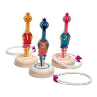 BS Toys ringwerpen vogels hout - werpspel