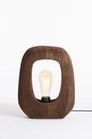 Light & Living Donker houten tafellampKelafo 24 x 30cm - 7041064 Light & Living Donker houten tafellampKelafo 24 x 30cm - 7041064
