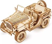 Robotime Army Jeep Hout Modelbouw Voor kinderen & volwassenen