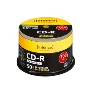 Intenso 1801125 CD-R 80 disc 700 MB 50 stuk(s) Spindel Bedrukbaar