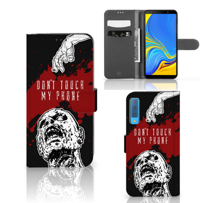 Samsung Galaxy A7 (2018) Portemonnee Hoesje Zombie Blood Samsung Galaxy A7 (2018) Portemonnee Hoesje Zombie Blood