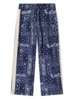 Palm Angels Kids pantalon droit à imprimé bandana - Bleu - thumbnail