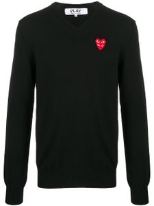 Comme Des Garçons Play pull à patch logo - Noir