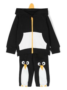 Stella McCartney Kids survêtement Penguin en coton - Noir