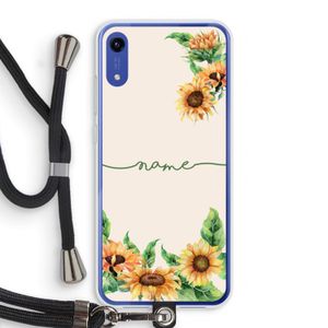Zonnebloemen: Honor Play 8A Transparant Hoesje met koord