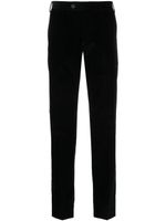 Corneliani pantalon chino slim en velours côtelé - Noir