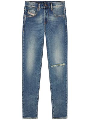 Diesel jean D-Strukt à fini usé - Bleu