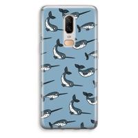 Narwhal: OnePlus 6 Transparant Hoesje