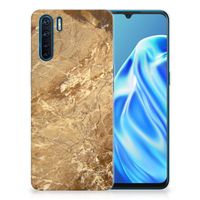 OPPO A91 TPU Siliconen Hoesje Marmer Creme