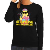 Foute paas sweater zwart surprise motherfucker voor dames