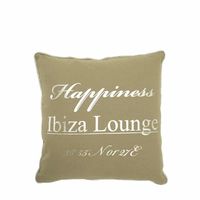 Sierkussen Ibiza Happiness Beige (40 x 40 cm) - thumbnail