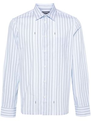 Jacquemus chemise La Chemise De Costume à rayures - Bleu