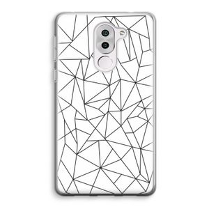 Geometrische lijnen zwart: Honor 6X Transparant Hoesje