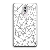 Geometrische lijnen zwart: Honor 6X Transparant Hoesje