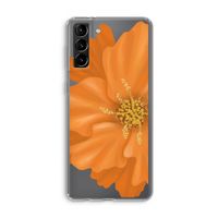 Orange Ellila flower: Samsung Galaxy S21 Plus Transparant Hoesje