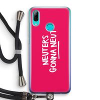 Neuters (roze): Huawei P Smart (2019) Transparant Hoesje met koord Neuters (roze): Huawei P Smart (2019) Transparant Hoesje met koord