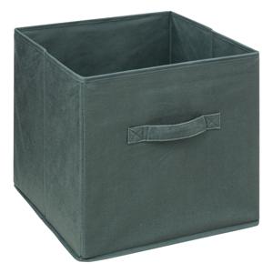 Opbergmand/kastmandje - Olijfgroen - 31 x 31 x 31 cm - 29 liter - Vakkenkast manden - Stof