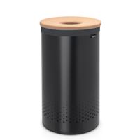 Brabantia Wasbox - 60 liter - kurkendeksel - uitneembare waszak - mat zwart 120022