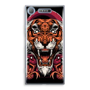 Tiger and Rattlesnakes: Sony Xperia XZ1 Transparant Hoesje