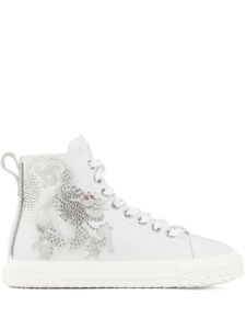 Giuseppe Zanotti baskets montantes à ornements - Blanc