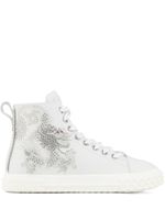 Giuseppe Zanotti baskets montantes à ornements - Blanc - thumbnail