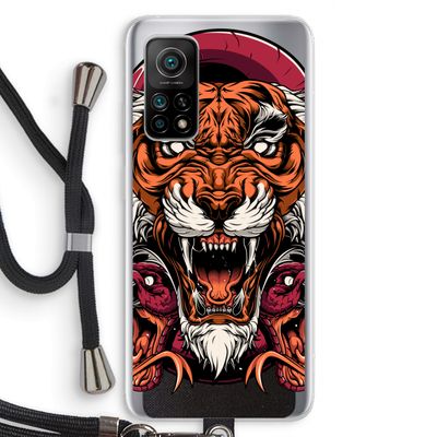 Tiger and Rattlesnakes: Xiaomi Mi 10T 5G Transparant Hoesje met koord