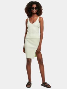 Urban Classics / top Ladies Rib Knit in groen